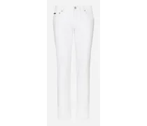 Jeans Skinny Stretch Bianco - Uomo Denim Multicolore Denim