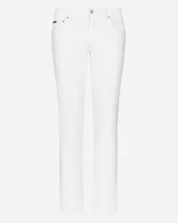 Dolce & Gabbana Jeans Skinny Stretch Bianco - Uomo Denim Multicolore Denim Variante