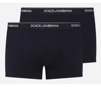 Bi-pack Boxer Regular Cotone Stretch - Uomo Intimo E Loungewear Blu Cotone