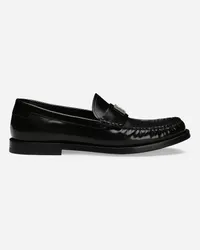 Dolce & Gabbana Mocassino In Pelle Di Vitello Lucida - Donna Flat Shoes Nero Nero