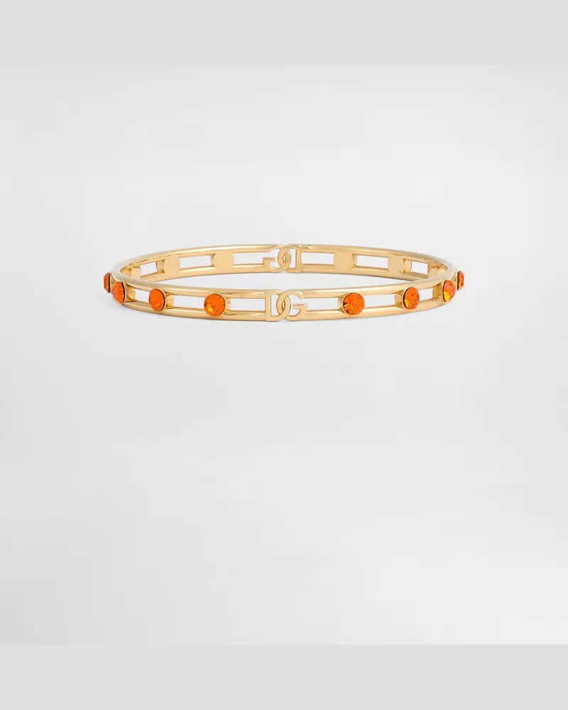 Dolce & Gabbana Bracciale Con Logo - Donna Bijoux Arancione Metallo Arancione