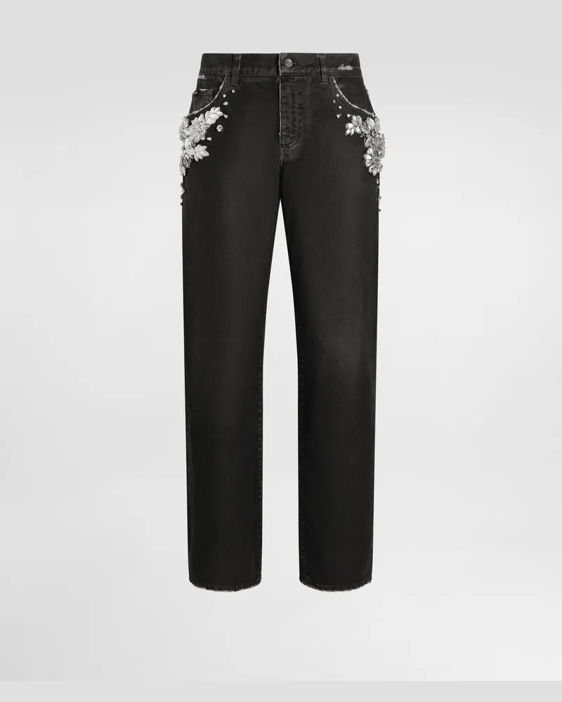 Dolce & Gabbana Pantaloni In Denim - Uomo Denim Multicolore Variante