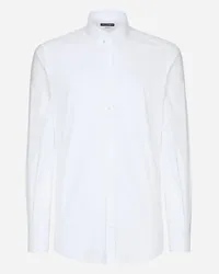 Dolce & Gabbana Camicia Fit Gold In Cotone Stretch - Uomo Camicie Bianco Bianco