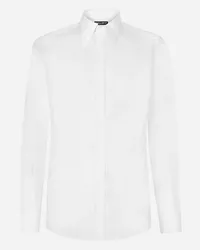 Dolce & Gabbana Camicia Martini In Cotone - Uomo Camicie Bianco Cotone Bianco