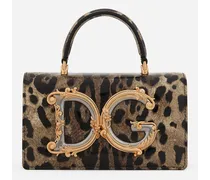Dolce & Gabbana Mini Bag Dg Girls - Donna Borse Mini Micro E Pochette Stampa Animalier Pelle Leo
