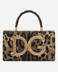 Dolce & Gabbana Mini Bag Dg Girls - Donna Borse Mini Micro E Pochette Stampa Animalier Pelle Leo