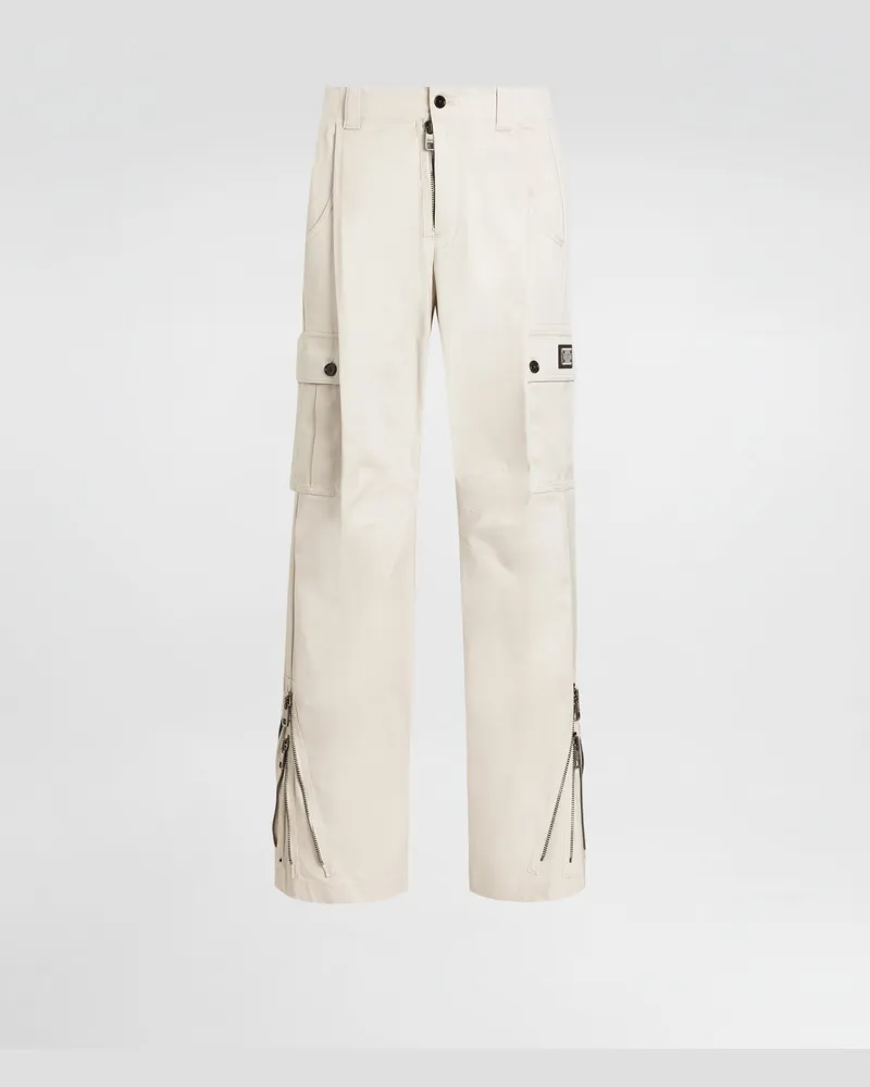 Dolce & Gabbana Pantaloni In Gabardina - Uomo Pantaloni E Shorts Beige Beige