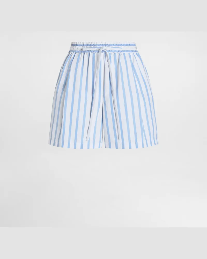 Dolce & Gabbana Bermuda In Popeline Rigato - Donna Pantaloni E Shorts Multicolore Rigato