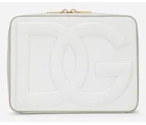 Camera Bag Logo Media In Pelle Di Vitello - Donna Borse A Spalla E Tracolla Bianco Pelle