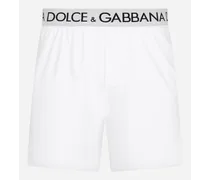 Shorts Cotone Bielastico - Uomo Intimo E Loungewear Bianco Cotone