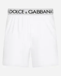 Dolce & Gabbana Shorts Cotone Bielastico - Uomo Intimo E Loungewear Bianco Cotone Bianco