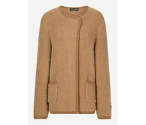 Dolce & Gabbana Giacca Doppiopetto In Cashmere E Lana Alpaca - Donna Giacche Multicolore Cashmere Variante
