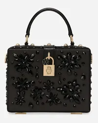 Dolce & Gabbana Borsa A Mano Dolce Box - Donna Borse A Mano Nero Viscosa Nero