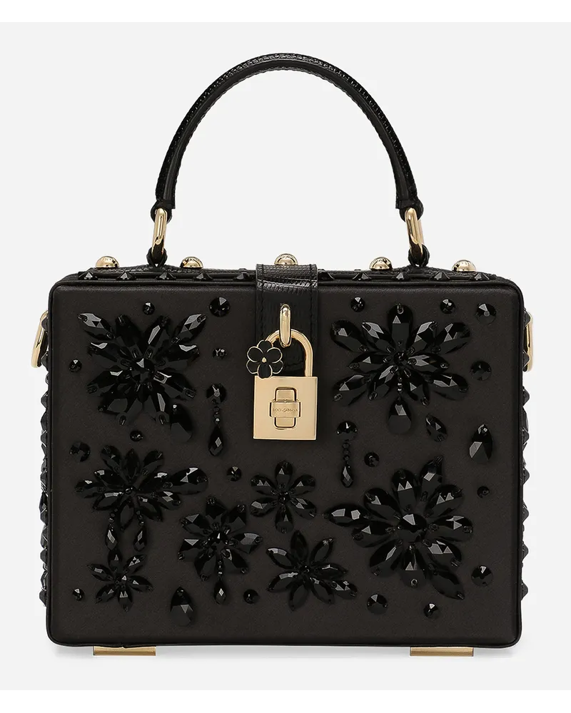 Dolce & Gabbana Borsa A Mano Dolce Box - Donna Borse A Mano Nero Viscosa Nero