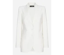 Dolce & Gabbana Two-way Stretch Wool Jacket - Donna Giacche Bianco Bianco