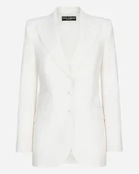 Dolce & Gabbana Two-way Stretch Wool Jacket - Donna Giacche E Blazer Bianco Bianco