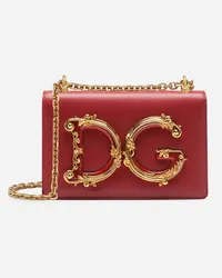 Dolce & Gabbana Borsa Dg Girls In Nappa - Donna Borse A Spalla E Tracolla Rosso Pelle Rosso