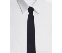 Cravatta Pala 8cm In Seta Jacquard Con Logo Dg - Uomo Cravatte E Pochette Blu Seta
