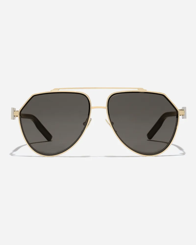 Dolce & Gabbana Occhiali Da Sole Smart - Uomo Novità Nero Ed Oro Generic