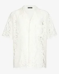 Dolce & Gabbana Camicia Hawaii In Pizzo - Uomo Camicie Bianco Pizzo Bianco