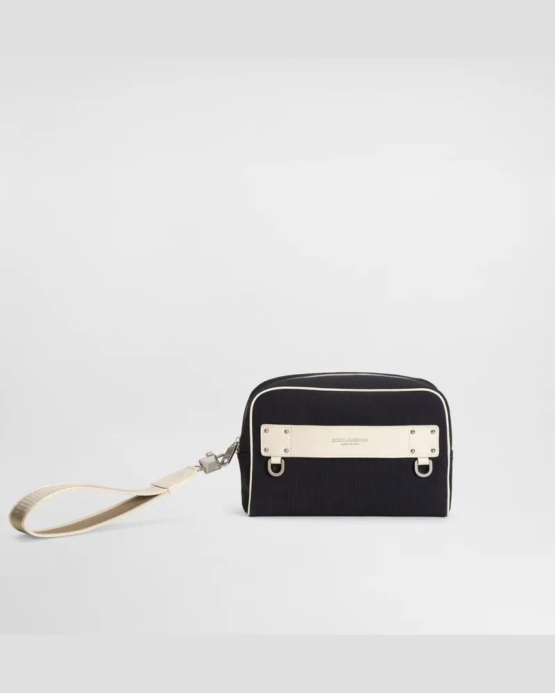 Dolce & Gabbana Borsa A Mano Essenza In Popeline - Uomo Borse Shopping Multicolore Multicolor