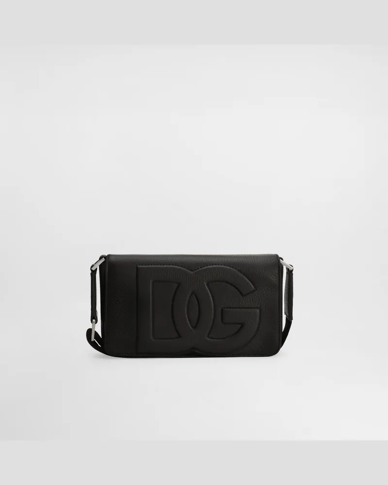 Dolce & Gabbana Mini Bag In Pelle Di Cervo - Uomo Portafogli E Piccola Pelletteria Nero Nero