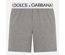 Shorts Cotone Bielastico - Uomo Intimo E Loungewear Grigio Cotone