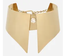 Collana Colletto Camicia Rigido In Metallo - Donna Bijoux Oro Metallo