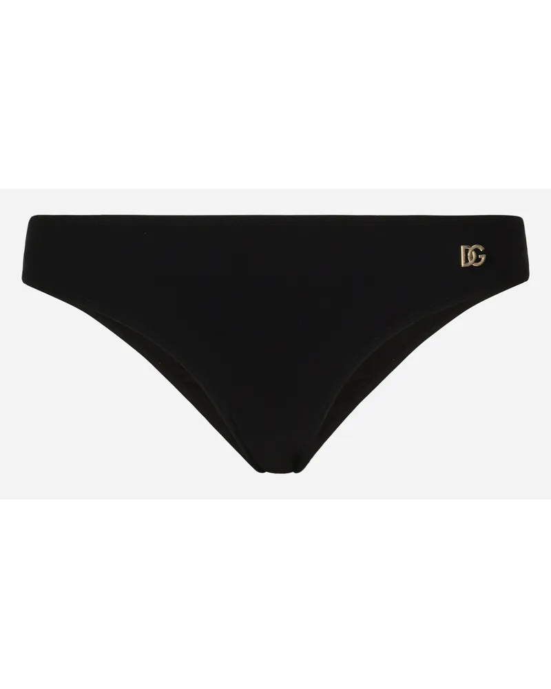 Dolce & Gabbana Slip Da Mare - Donna Beachwear Nero Jersey Nero