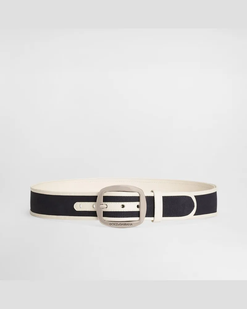 Dolce & Gabbana Cintura In Canvas - Uomo Cinture Multicolore Multicolore