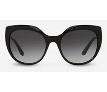 Dg Crossed Sunglasses - Donna Icons Nero