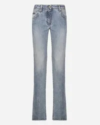 Dolce & Gabbana Jeans Con Fondo A Campana - Donna Denim Multicolore Cotone Variante