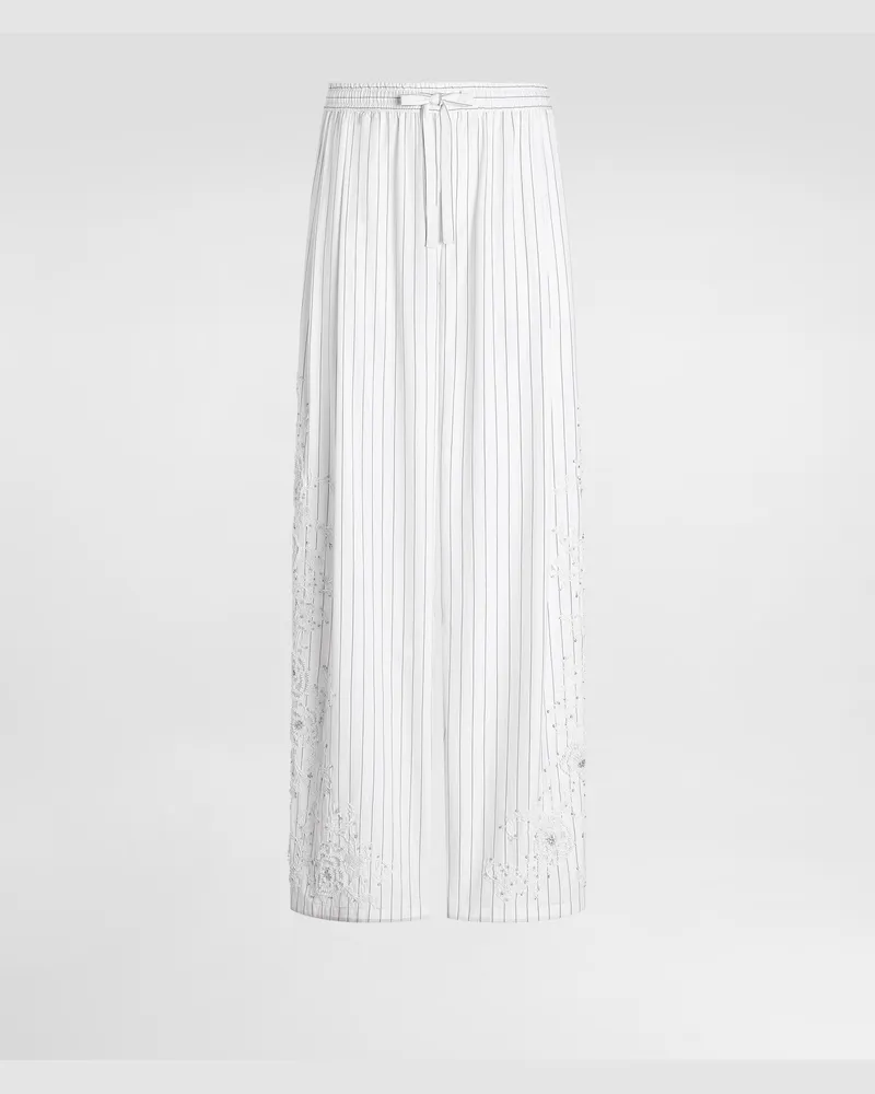 Dolce & Gabbana Pantaloni Vanity Con Ricamo - Uomo Pantaloni E Shorts Multicolore Variante