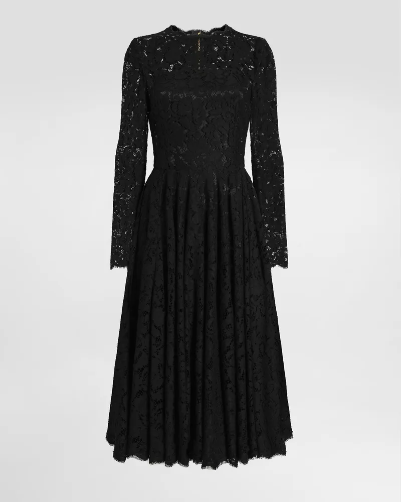 Dolce & Gabbana Lace Dress - Donna Abiti Nero Nero