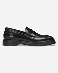 Dolce & Gabbana Mocassino In Pelle Di Vitello Spazzolata - Uomo Nero Pelle Nero