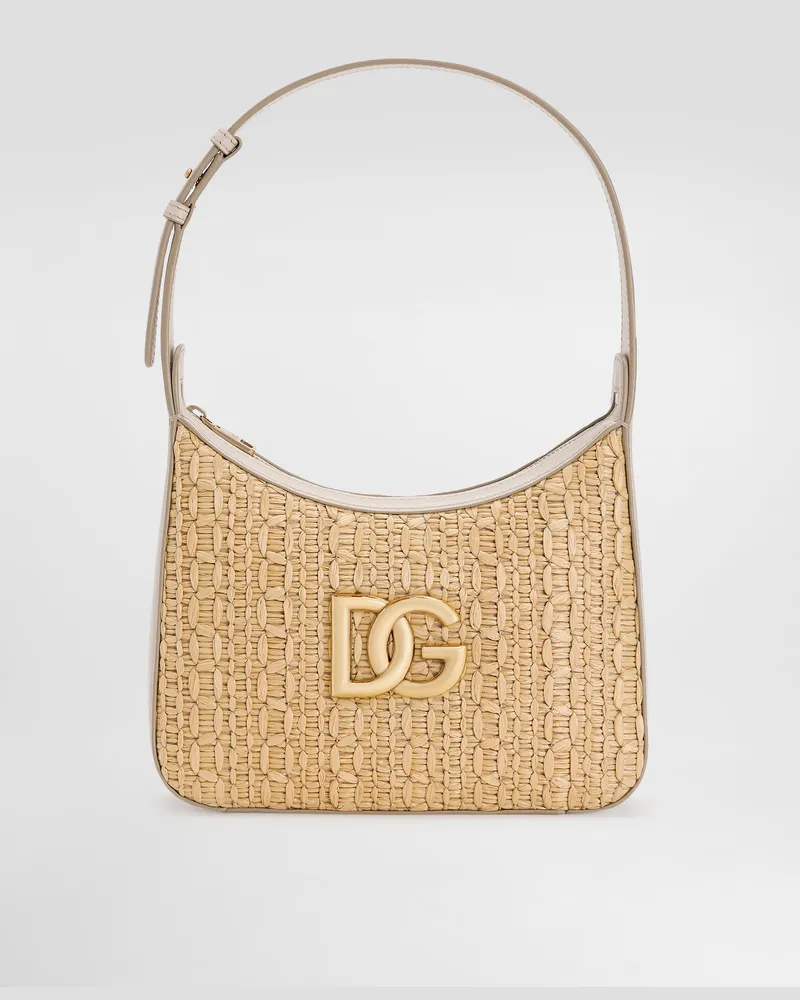 Dolce & Gabbana Borsa A Spalla Crochet In Rafia - Donna Borse A Spalla E Tracolla Multicolore Multicolore