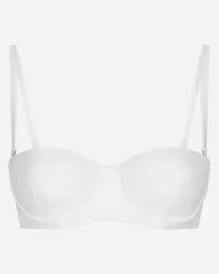 Dolce & Gabbana Reggiseno A Balconcino Da Mare - Donna Beachwear Bianco Jersey Bianco