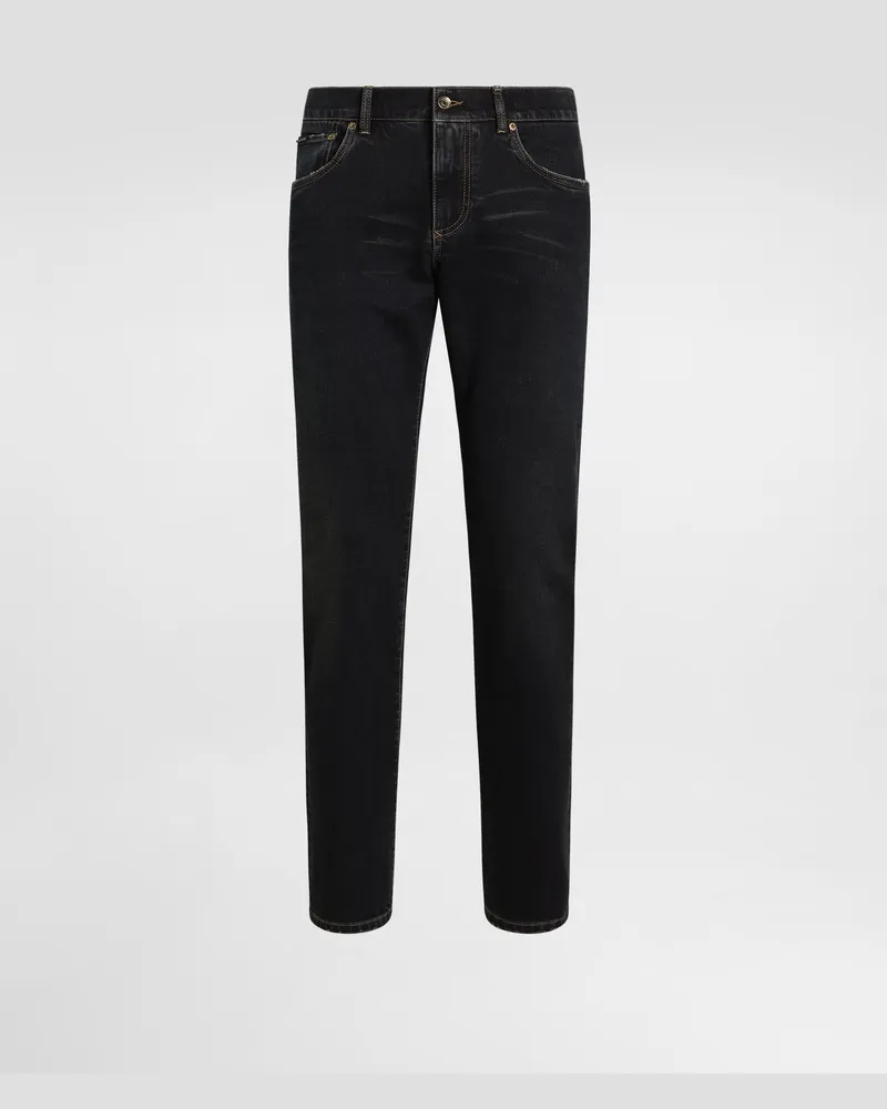 Dolce & Gabbana Pantaloni In Denim - Uomo Denim Multicolore Variante