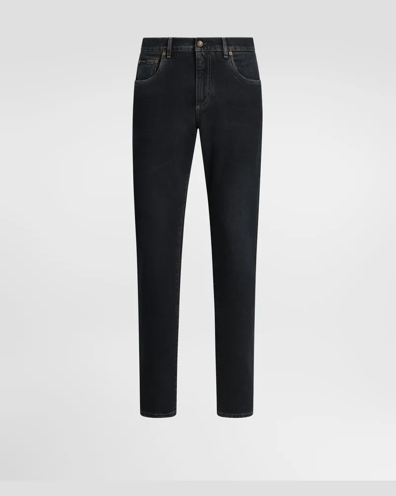 Dolce & Gabbana Pantaloni In Denim - Uomo Denim Multicolore Variante