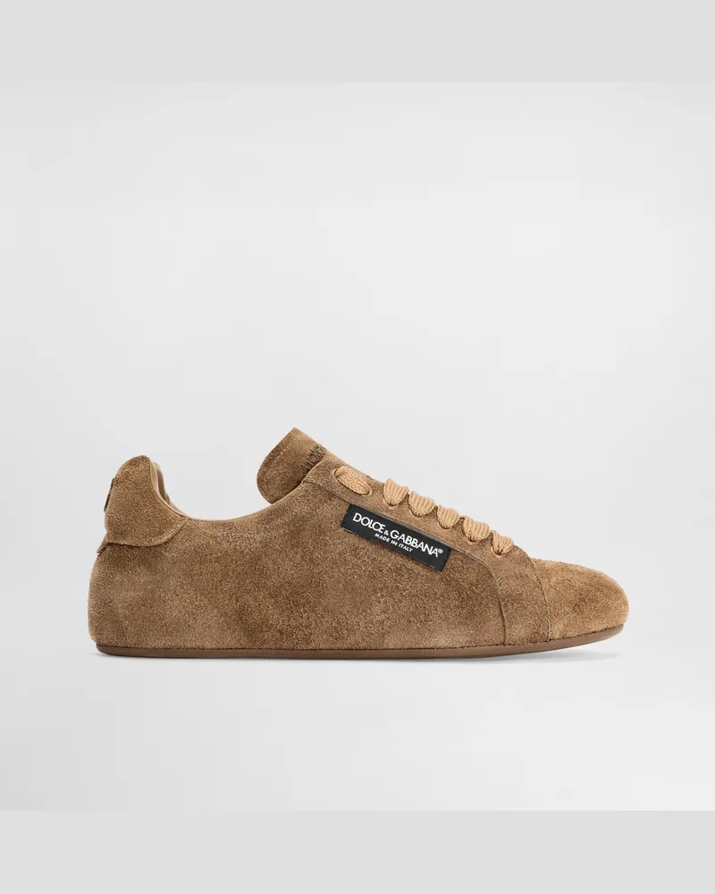 Dolce & Gabbana Portofino Soft In Crosta - Uomo Sneaker Marrone Marrone