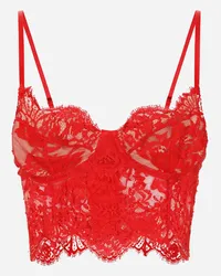 Dolce & Gabbana Top Con Reggiseno - Donna Intimo Rosso Rosso