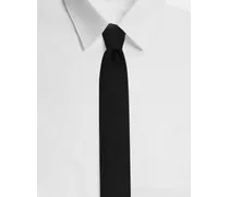 Cravatta Martini Raso Seta - Uomo Cravatte E Pochette Nero Seta