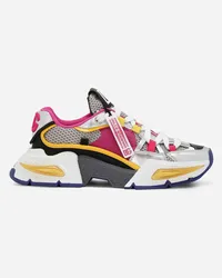 Dolce & Gabbana Sneaker Airmaster In Mix Materiali - Donna Sneaker Multicolore Multicolor