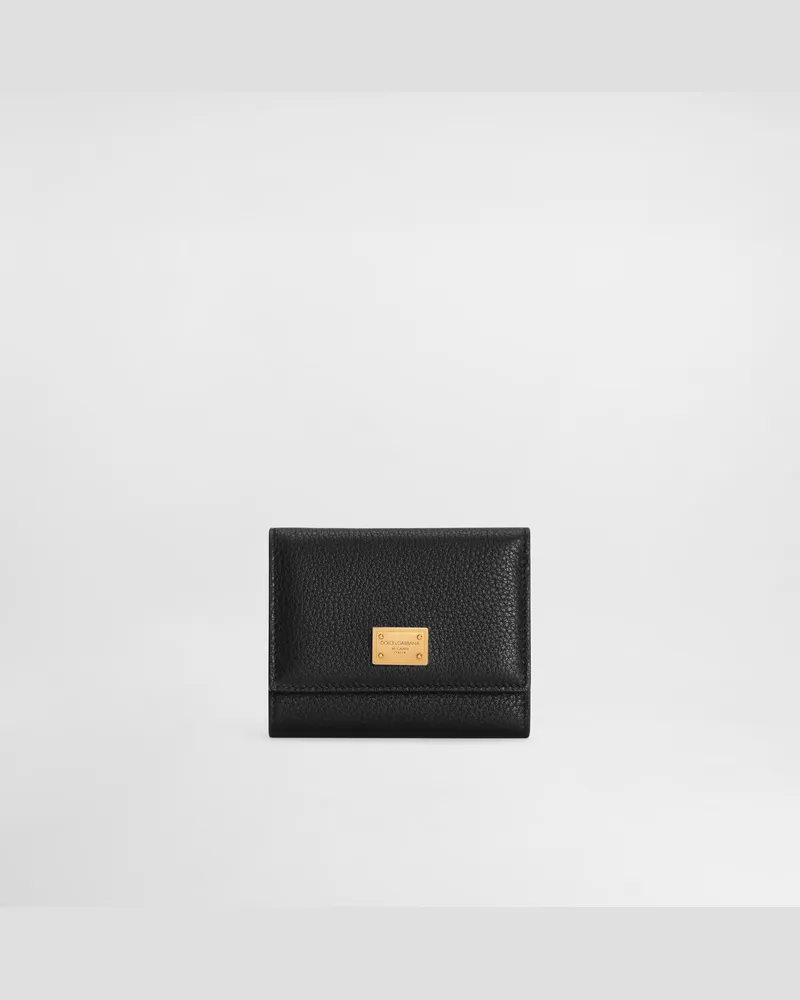 Dolce & Gabbana Portafoglio In Pelle Di Vitello - Donna Portafogli E Piccola Pelletteria Nero Nero