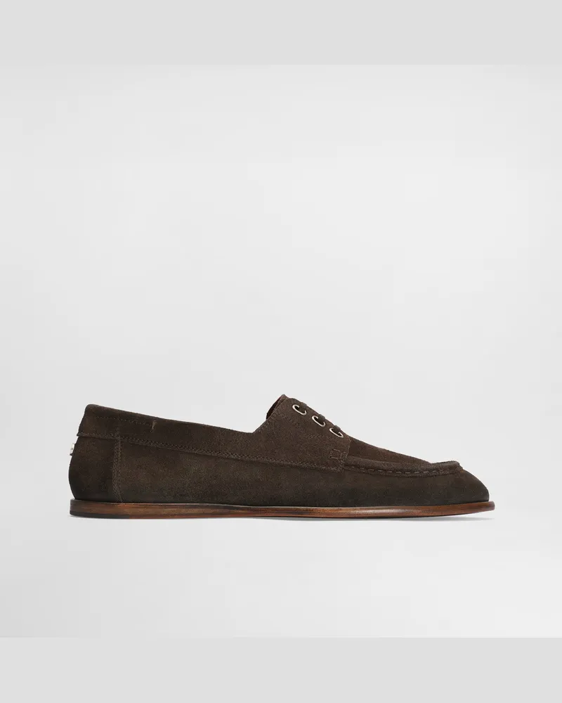 Dolce & Gabbana Derby In Crosta - Uomo Stringate Marrone Marrone