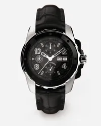 Dolce & Gabbana Ds5 Watch In White Gold And Steel With Pvd Coating - Uomo Orologi Nero Nero