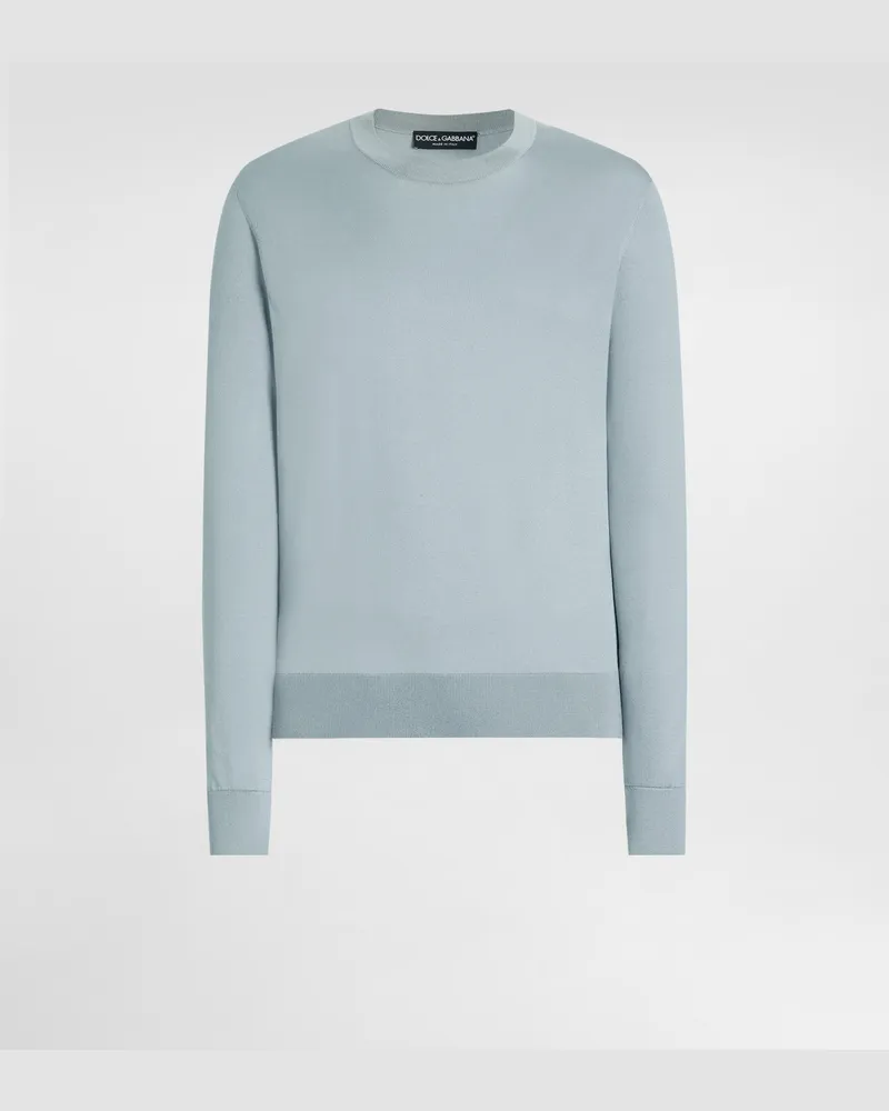 Dolce & Gabbana Pullover In Seta - Uomo Maglieria Multicolore Multicolore