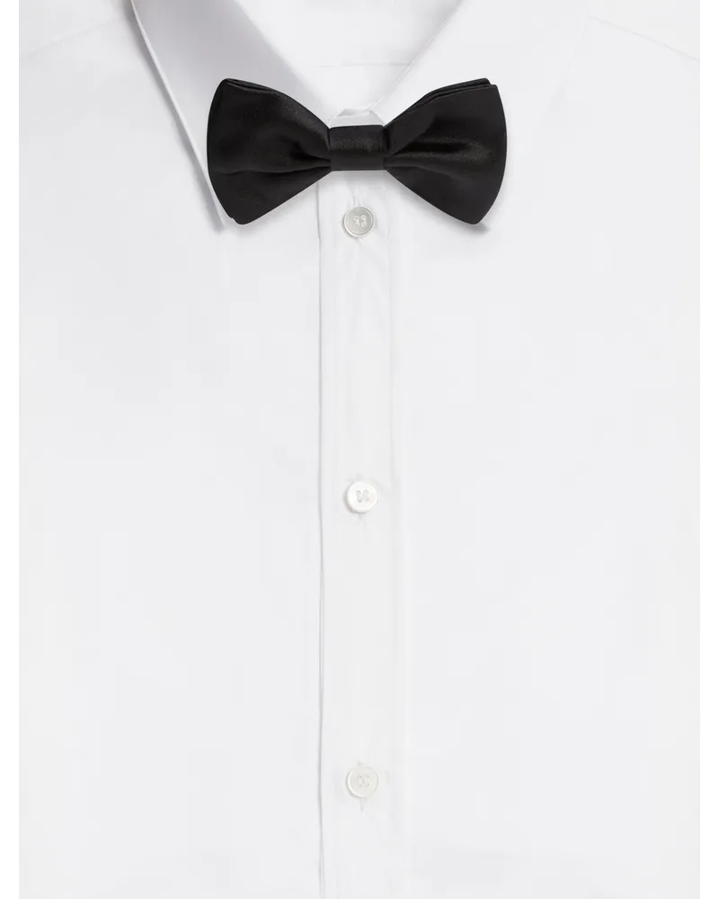Dolce & Gabbana Silk Bow Tie - Uomo Cravatte E Pochette Nero Tessuto Nero