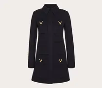 CAPPOTTO IN COMPACT DRAP Donna NAVY