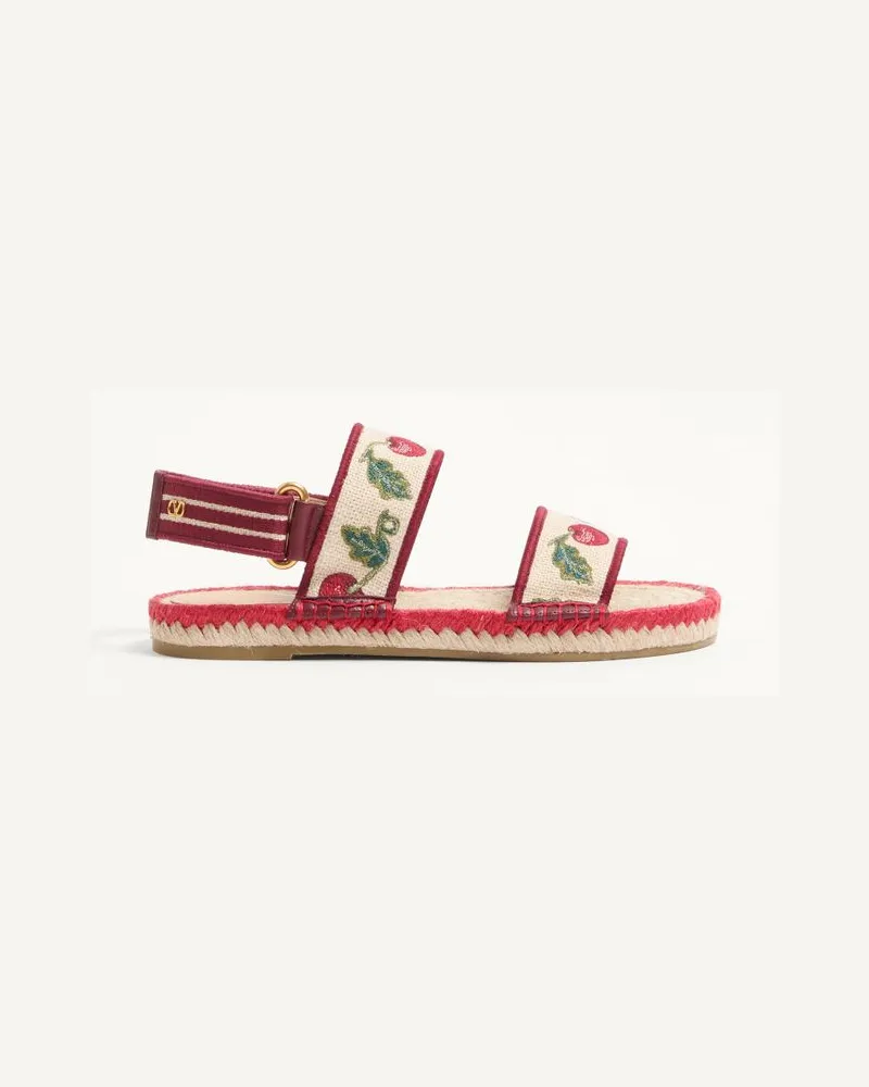 Valentino Garavani Sandalo Bribri Con Ricamo Cherryfic Donna MULTICOLOR Multicolor
